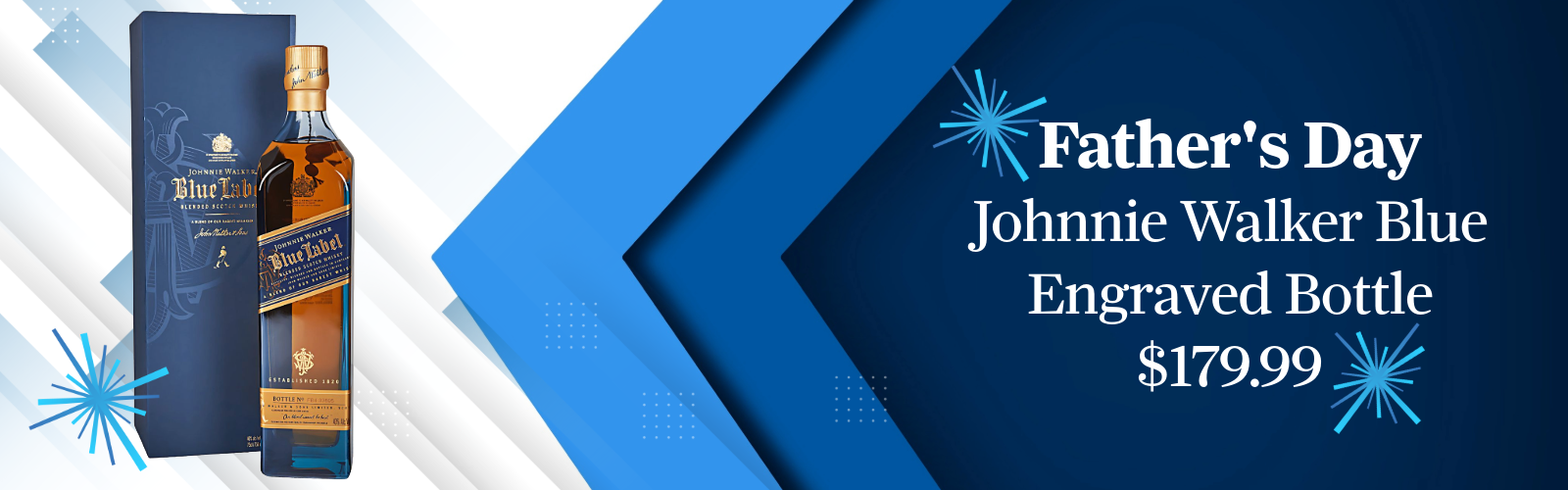 Engrave a bottle of Johnnie Walker Blue for Father's Day
