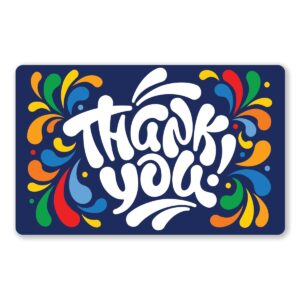 Thank You gift card