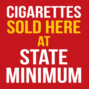 Cigarettes Sold Here sign